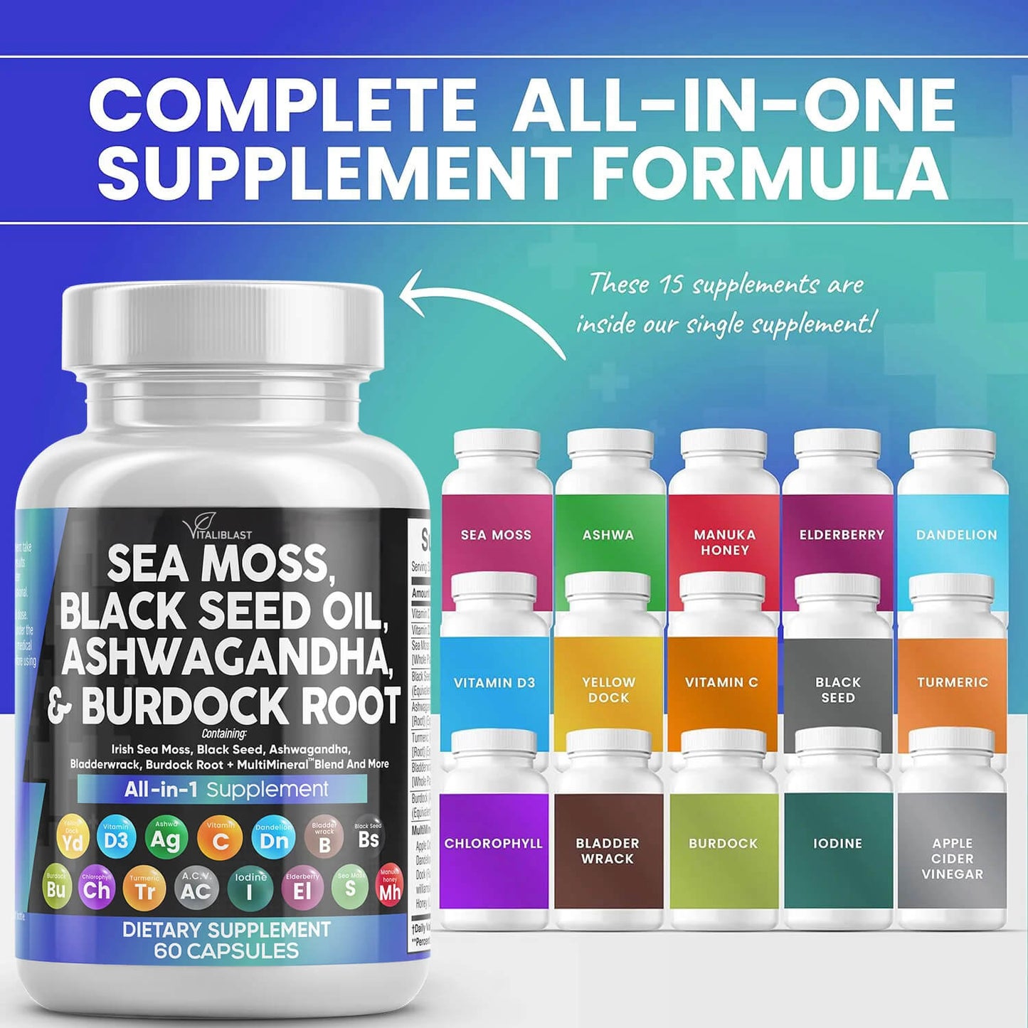 VitaliBlast™ Sea Moss 16-in-1 Magic Blend