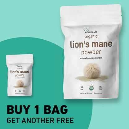 Organic Lions Mane Mushroom Supplement Powder