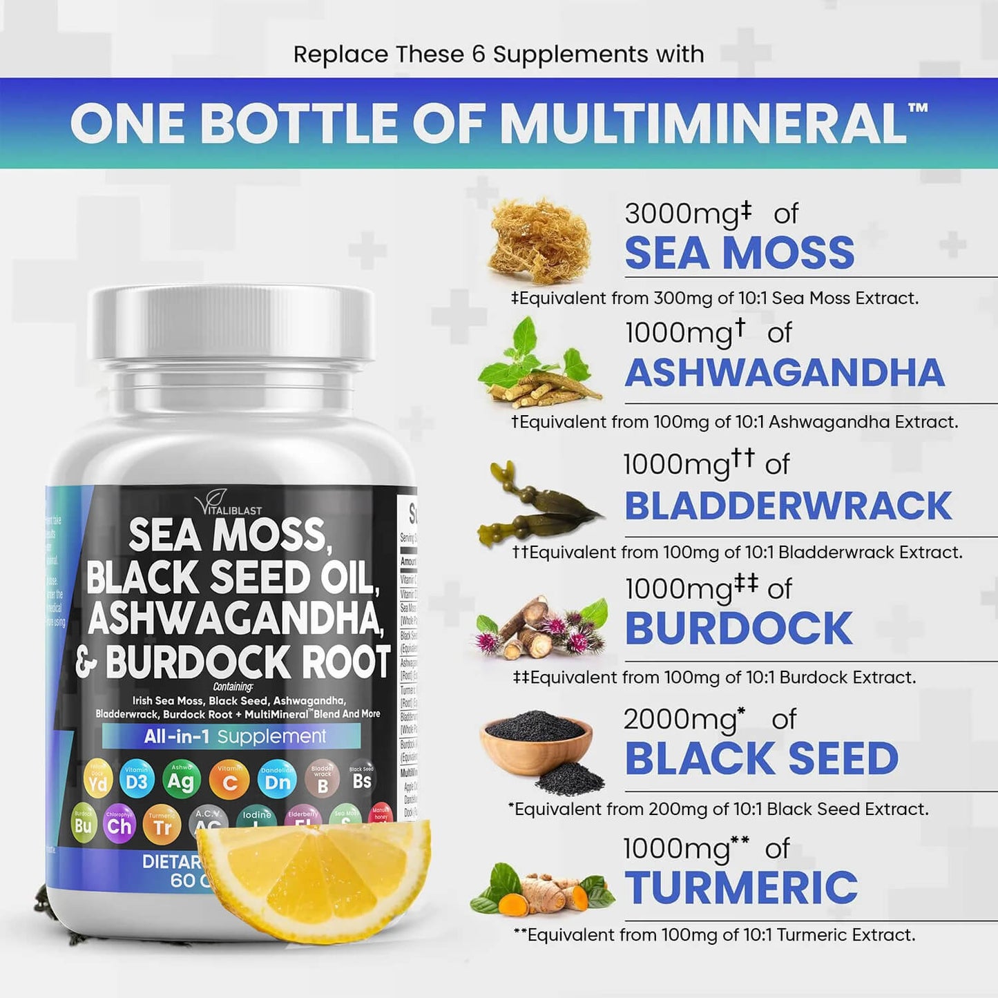 VitaliBlast™ Sea Moss 16-in-1 Magic Blend