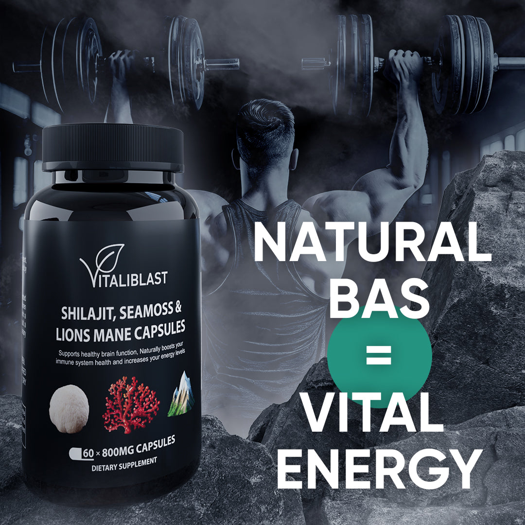 Vitali Blast® - SHILAJIT, SEA MOSS, LION'S MANE CAPSULES