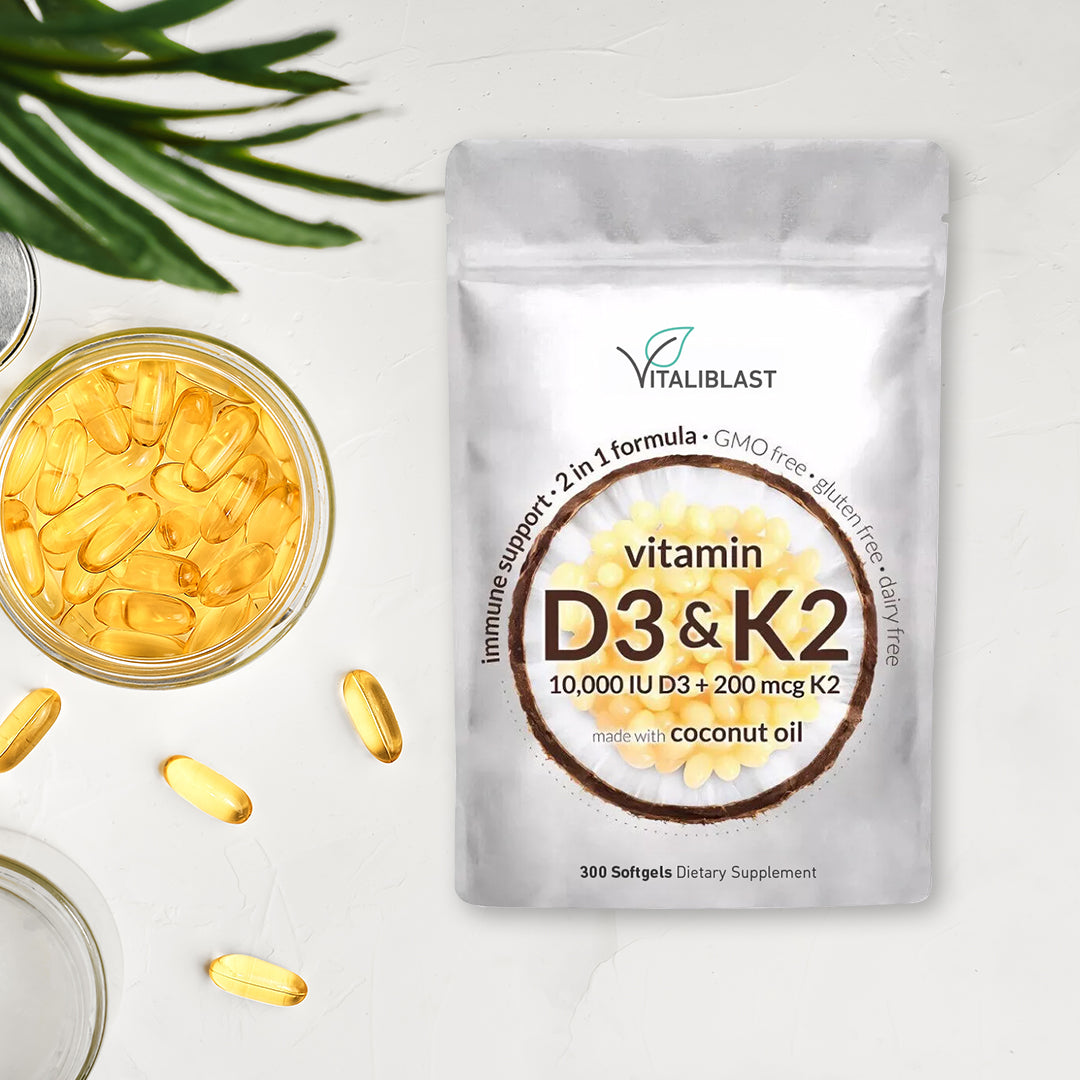 Vitali Blast™ Vitamin D3 & K2 Soft Gels