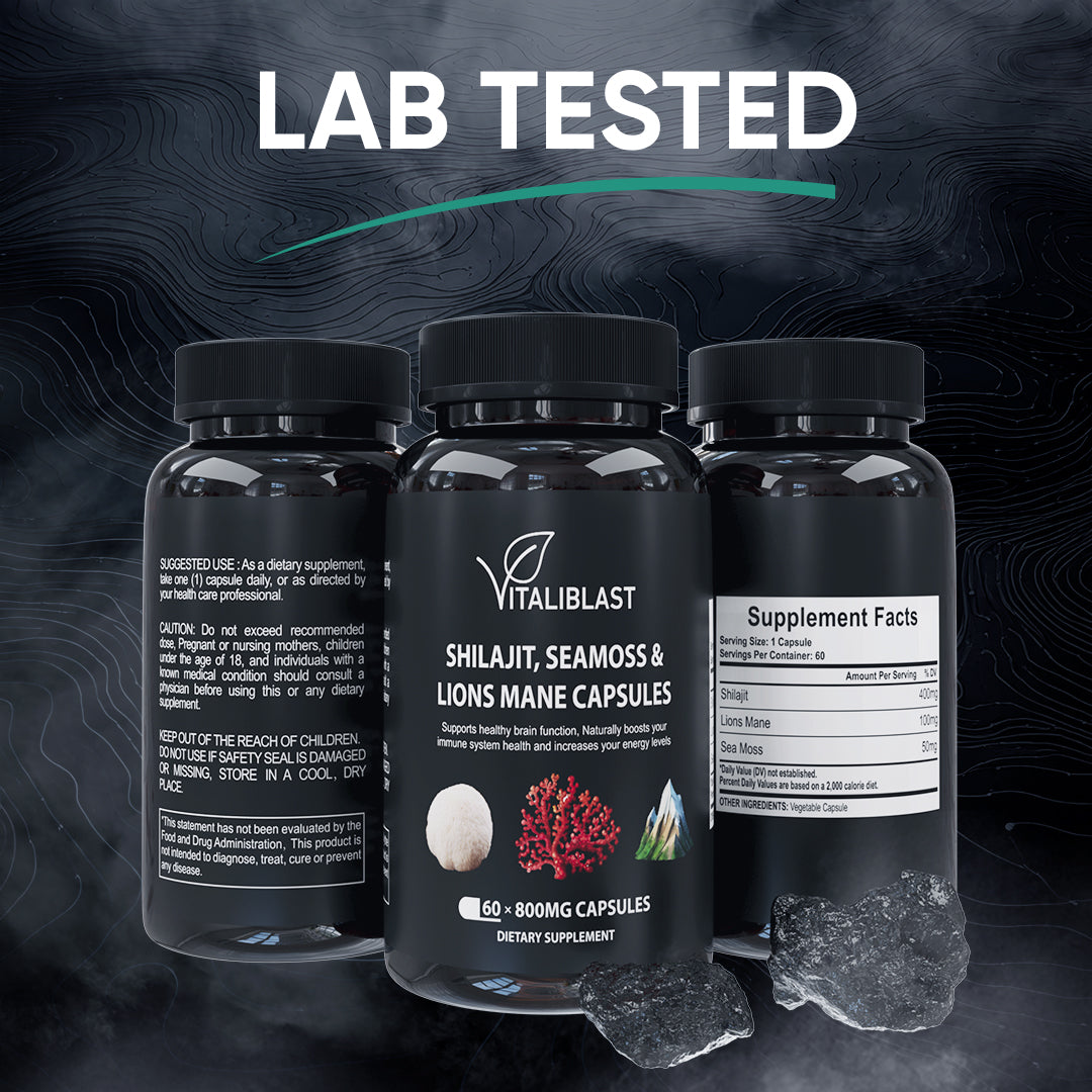 Vitali Blast® - SHILAJIT, SEA MOSS, LION'S MANE CAPSULES