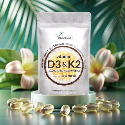 Vitali Blast™ Vitamin D3 & K2 Soft Gels