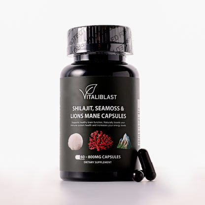 Vitali Blast® - SHILAJIT, SEA MOSS, LION'S MANE CAPSULES